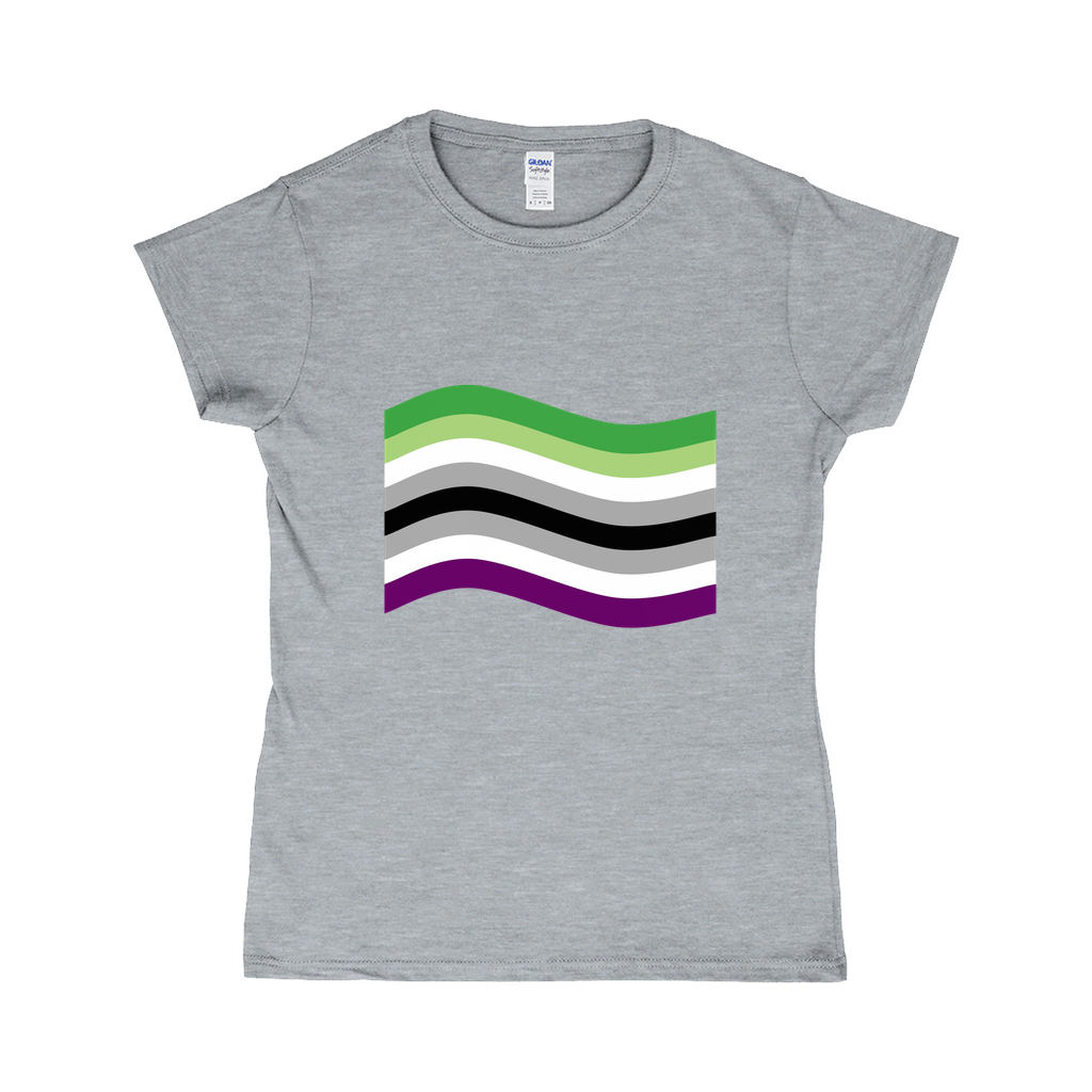 Aroace Pride Flag Fitted Tshirt | Choose Your Flag | Gildan Apparel ninjaferretart