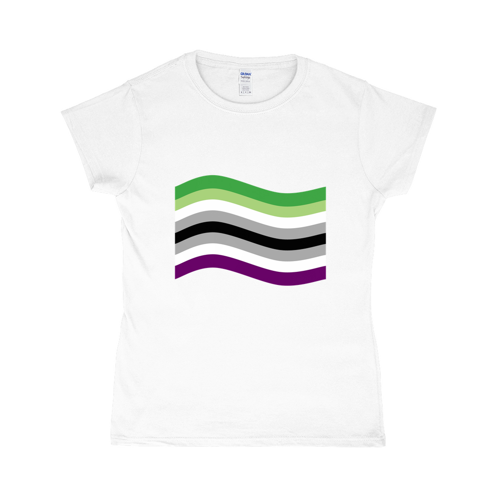 Aroace Pride Flag Fitted Tshirt | Choose Your Flag | Gildan Apparel ninjaferretart