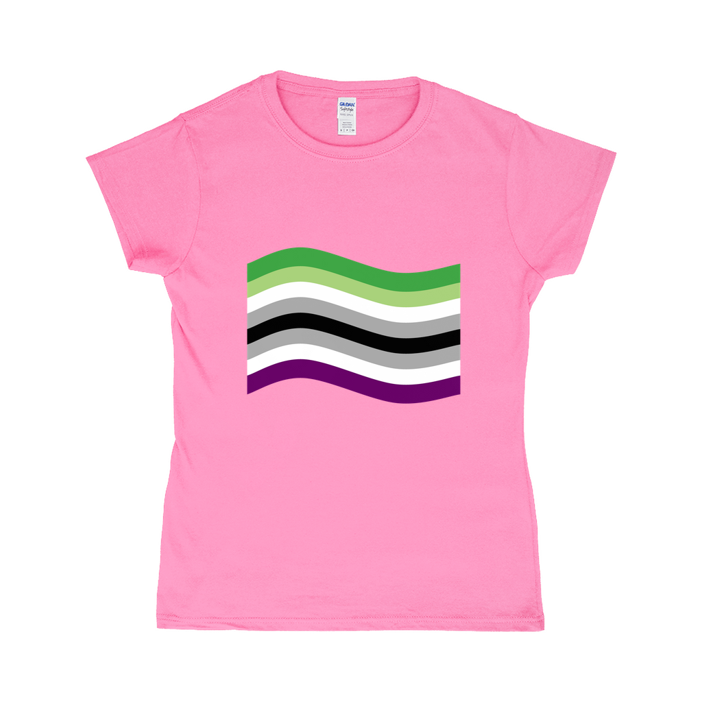 Aroace Pride Flag Fitted Tshirt | Choose Your Flag | Gildan Apparel ninjaferretart