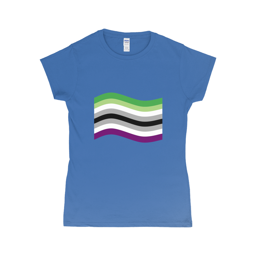 Aroace Pride Flag Fitted Tshirt | Choose Your Flag | Gildan Apparel ninjaferretart