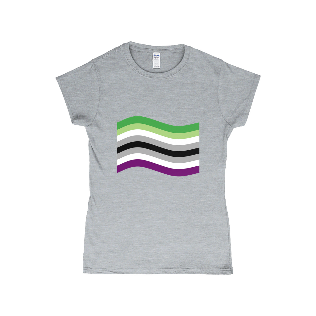 Aroace Pride Flag Fitted Tshirt | Choose Your Flag | Gildan Apparel ninjaferretart