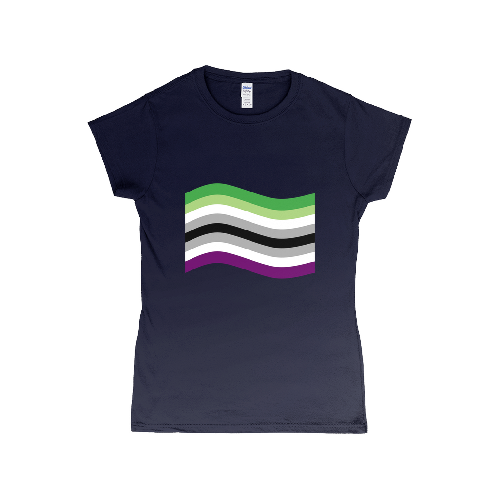 Aroace Pride Flag Fitted Tshirt | Choose Your Flag | Gildan Apparel ninjaferretart