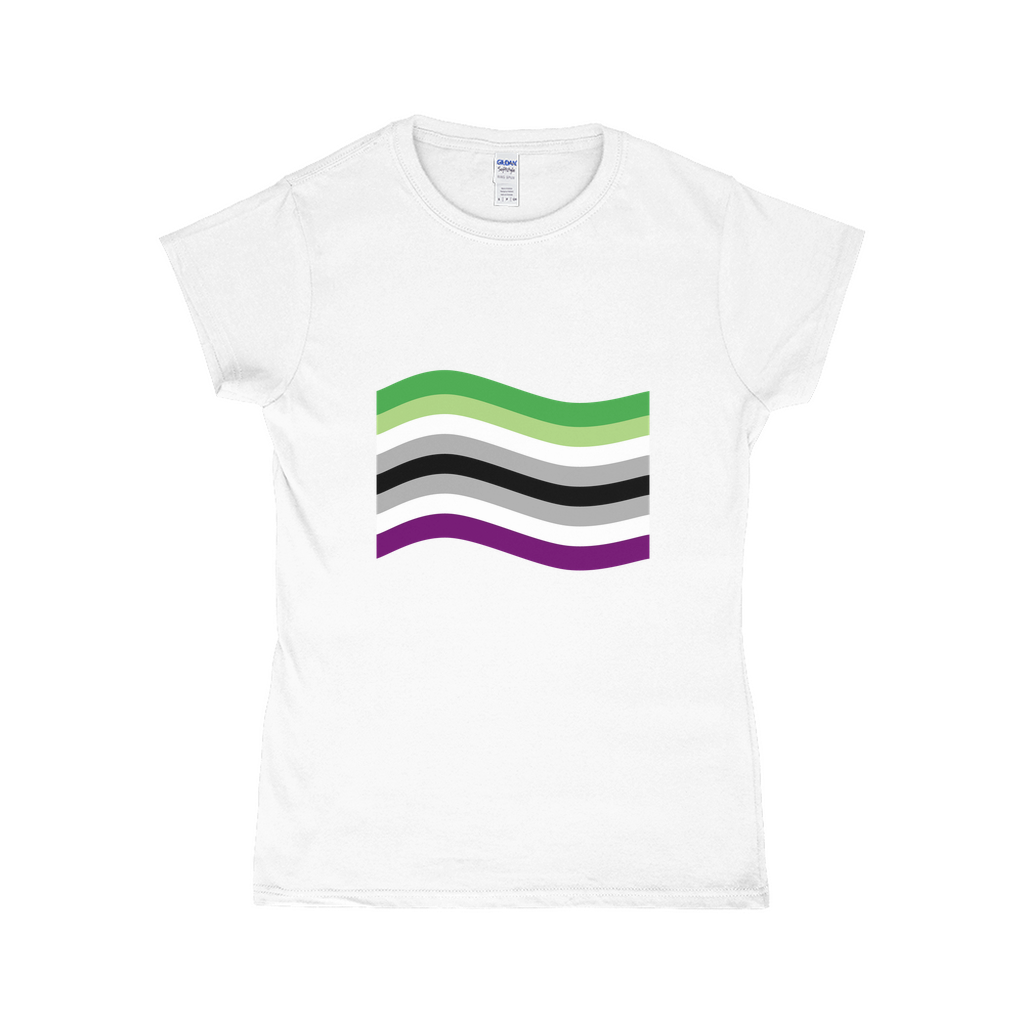 Aroace Pride Flag Fitted Tshirt | Choose Your Flag | Gildan Apparel ninjaferretart