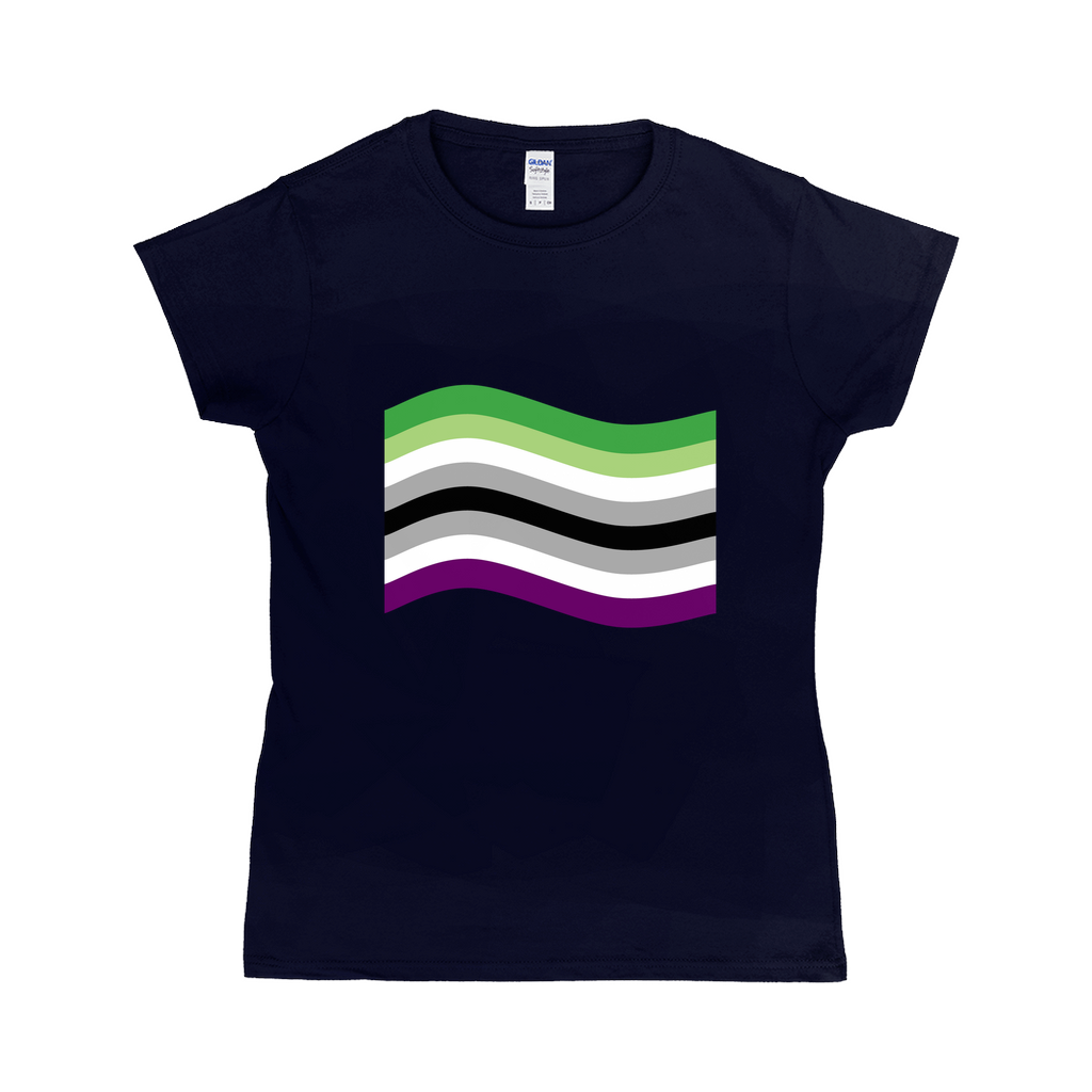 Aroace Pride Flag Fitted Tshirt | Choose Your Flag | Gildan Apparel ninjaferretart