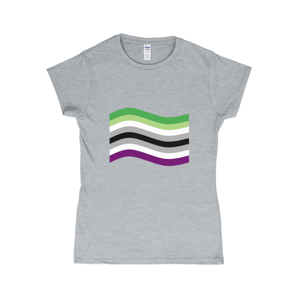 Aroace Pride Flag Fitted Tshirt | Choose Your Flag | Gildan Apparel ninjaferretart