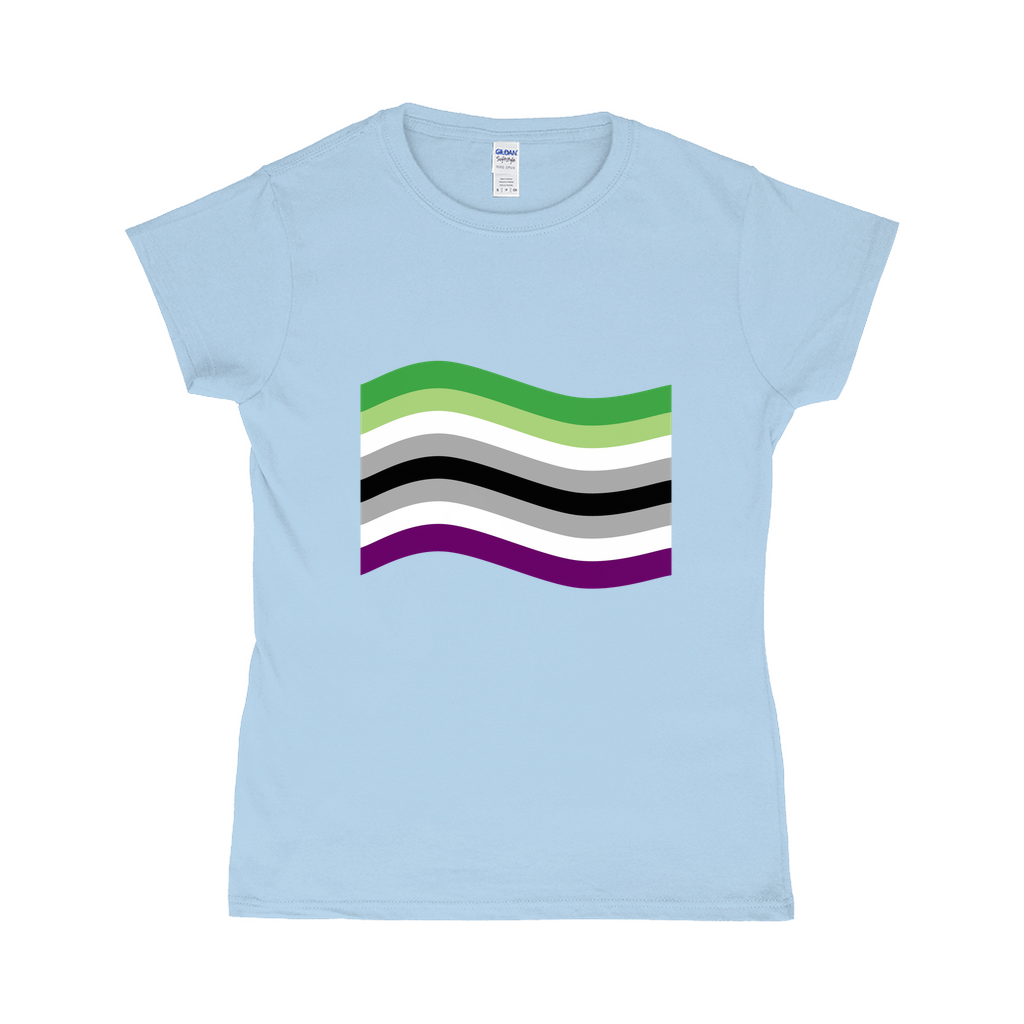 Aroace Pride Flag Fitted Tshirt | Choose Your Flag | Gildan Apparel ninjaferretart