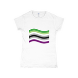 Aroace Pride Flag Fitted Tshirt | Choose Your Flag | Gildan Apparel ninjaferretart