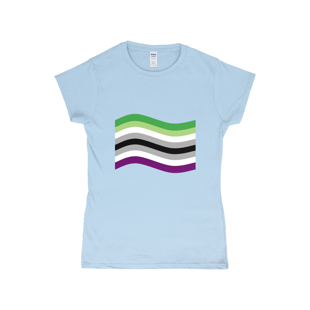 Aroace Pride Flag Fitted Tshirt | Choose Your Flag | Gildan Apparel ninjaferretart