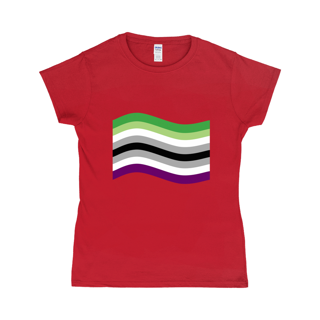 Aroace Pride Flag Fitted Tshirt | Choose Your Flag | Gildan Apparel ninjaferretart