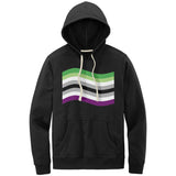 Aroace Pride Flag Relaxed Fit Re-Fleece Hoodie | Choose Your Flag Apparel ninjaferretart