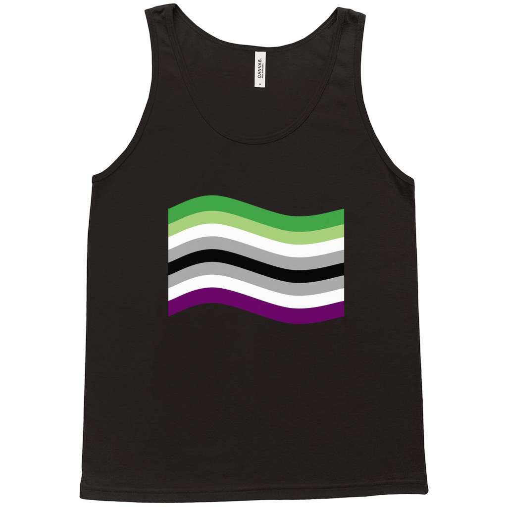 Aroace Pride Flag Relaxed Fit Tank Tops | Choose Your Flag | Bella + Canvas Apparel ninjaferretart