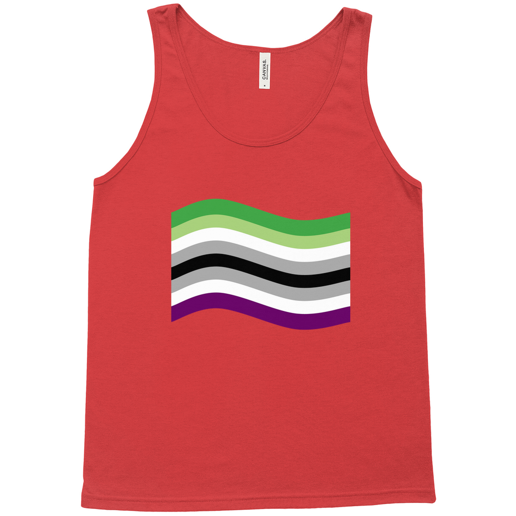 Aroace Pride Flag Relaxed Fit Tank Tops | Choose Your Flag | Bella + Canvas Apparel ninjaferretart