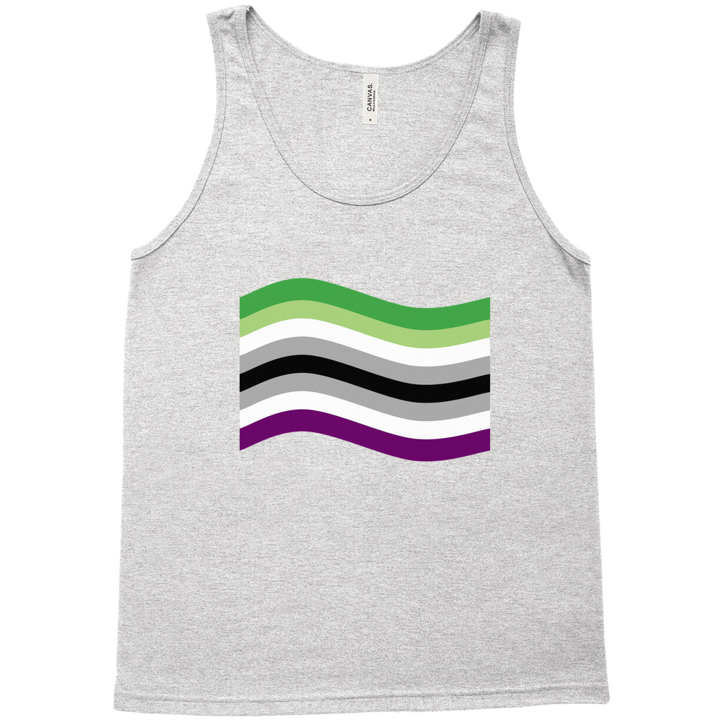 Aroace Pride Flag Relaxed Fit Tank Tops | Choose Your Flag | Bella + Canvas Apparel ninjaferretart