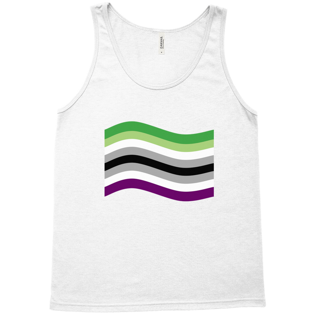 Aroace Pride Flag Relaxed Fit Tank Tops | Choose Your Flag | Bella + Canvas Apparel ninjaferretart