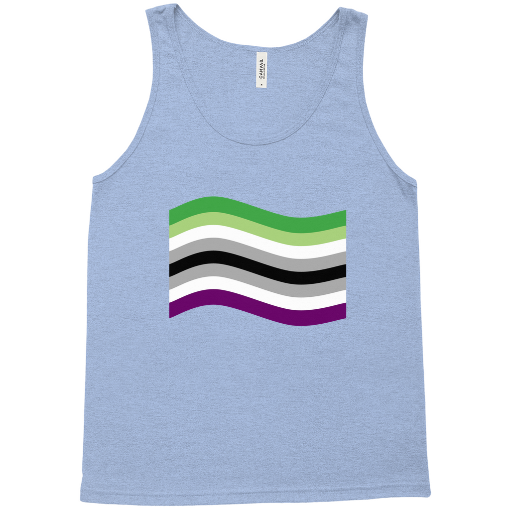 Aroace Pride Flag Relaxed Fit Tank Tops | Choose Your Flag | Bella + Canvas Apparel ninjaferretart