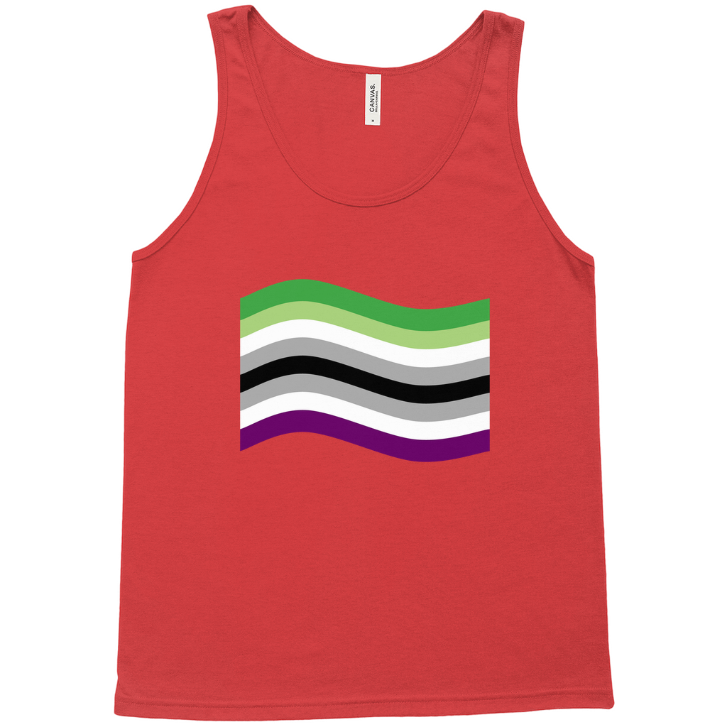 Aroace Pride Flag Relaxed Fit Tank Tops | Choose Your Flag | Bella + Canvas Apparel ninjaferretart