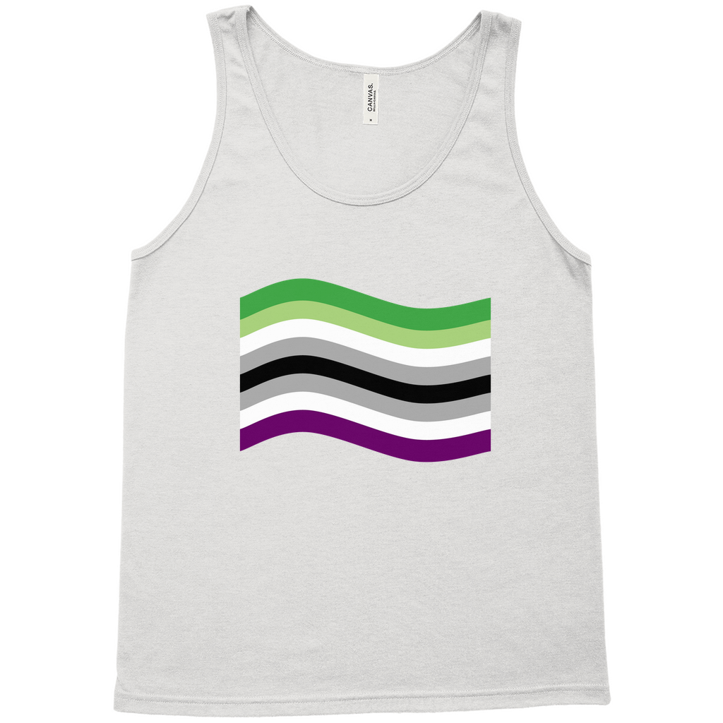 Aroace Pride Flag Relaxed Fit Tank Tops | Choose Your Flag | Bella + Canvas Apparel ninjaferretart