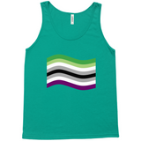 Aroace Pride Flag Relaxed Fit Tank Tops | Choose Your Flag | Bella + Canvas Apparel ninjaferretart