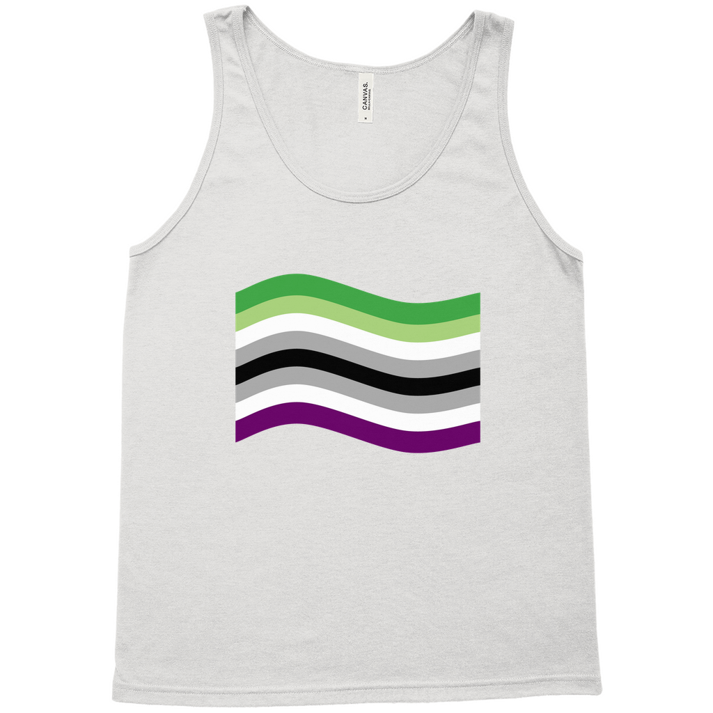 Aroace Pride Flag Relaxed Fit Tank Tops | Choose Your Flag | Bella + Canvas Apparel ninjaferretart