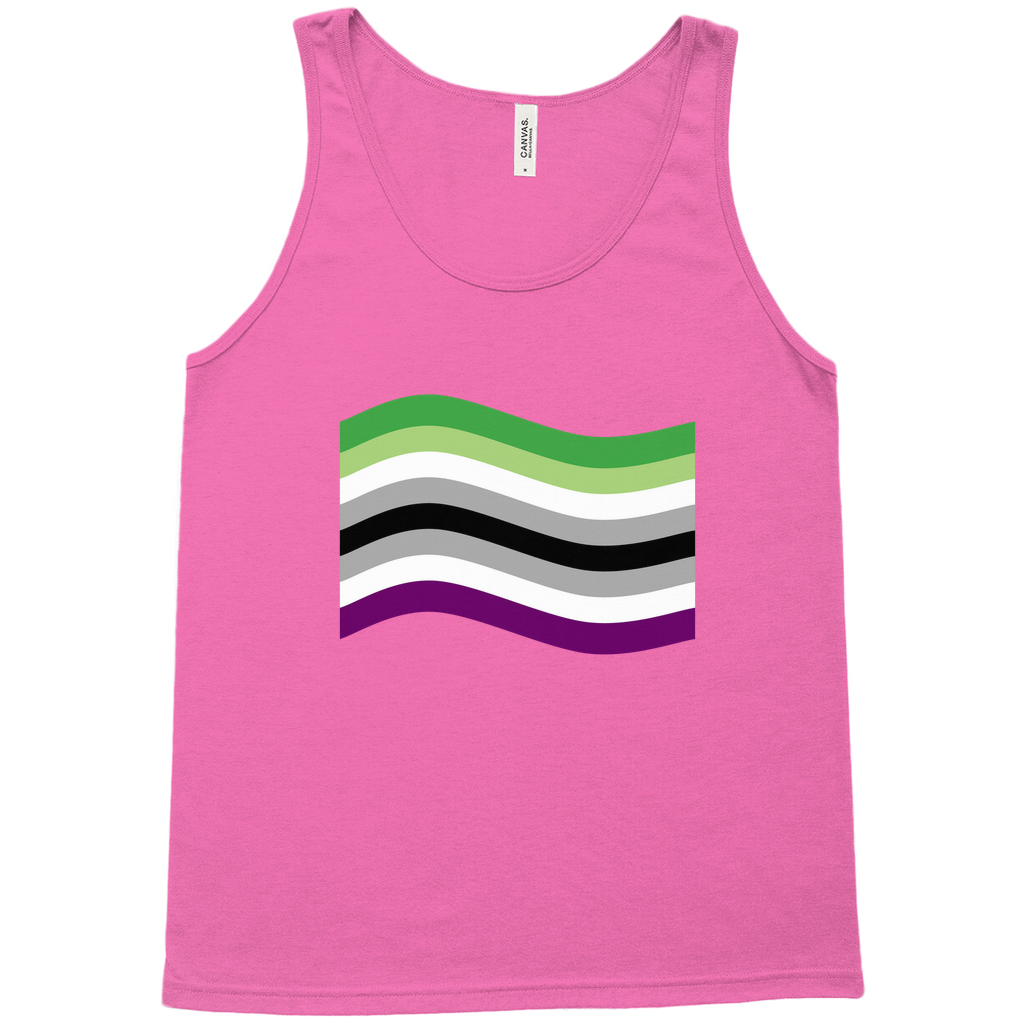 Aroace Pride Flag Relaxed Fit Tank Tops | Choose Your Flag | Bella + Canvas Apparel ninjaferretart