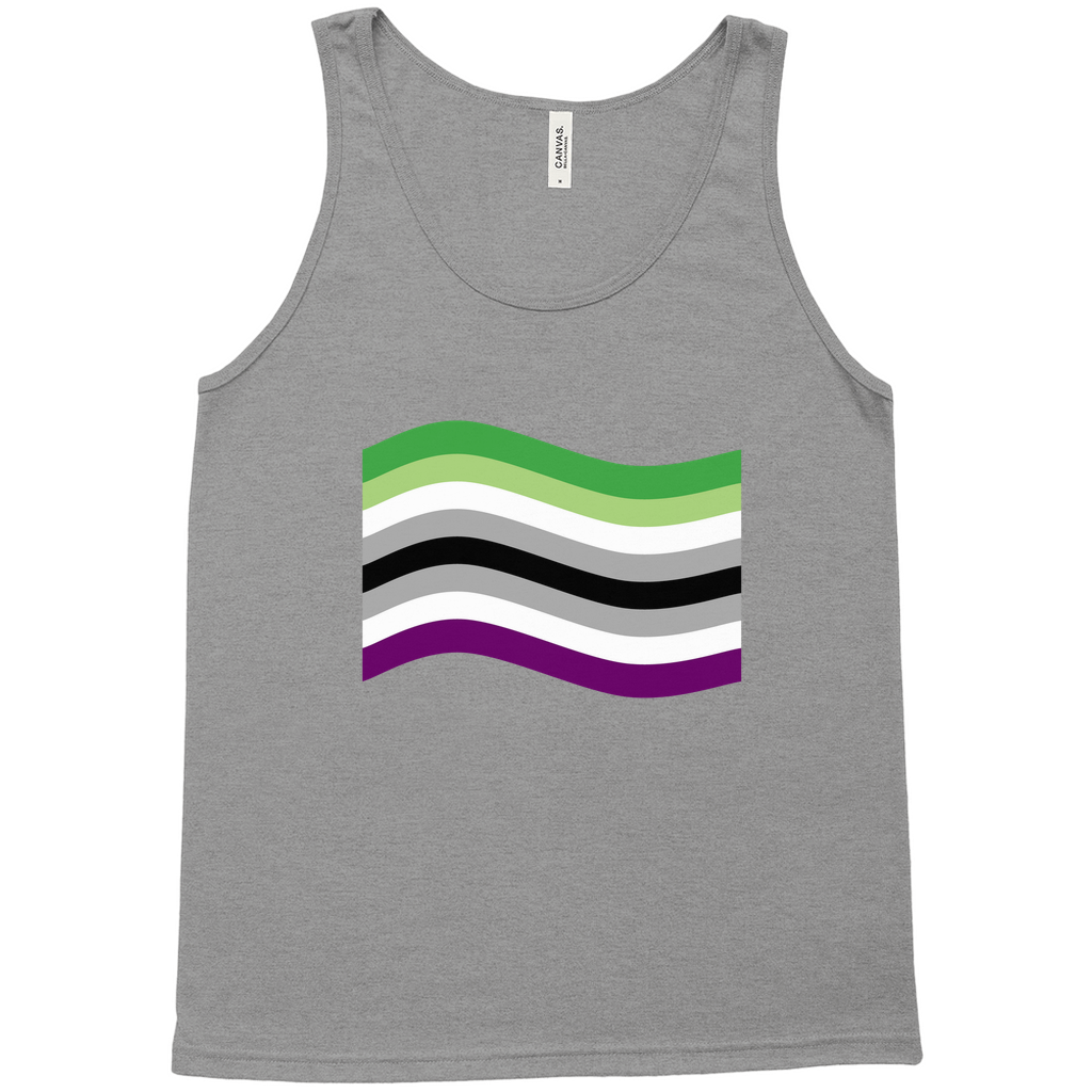 Aroace Pride Flag Relaxed Fit Tank Tops | Choose Your Flag | Bella + Canvas Apparel ninjaferretart