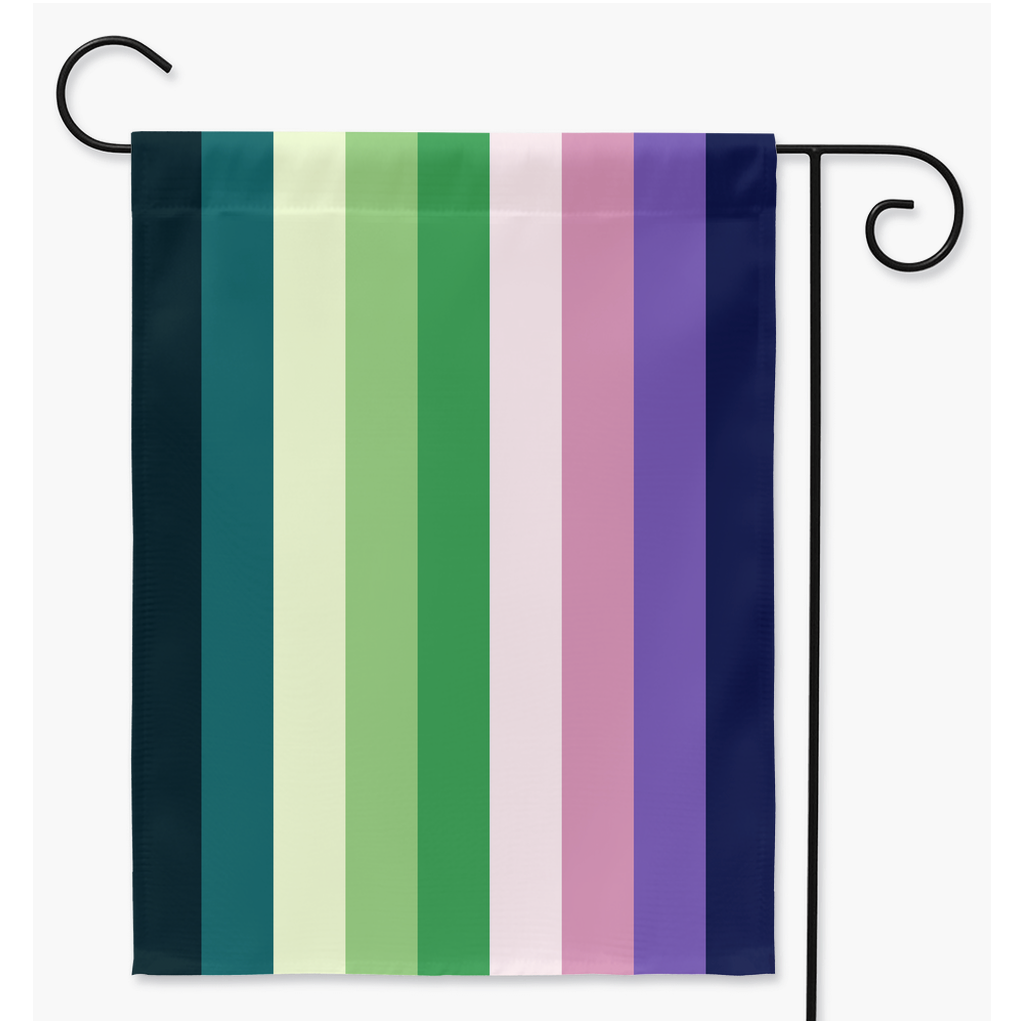 Aroace Spec Yard and Garden Flag | Single Or Double-Sided | 2 Sizes | Aro Ace Spectrum Yard Flag ninjaferretart