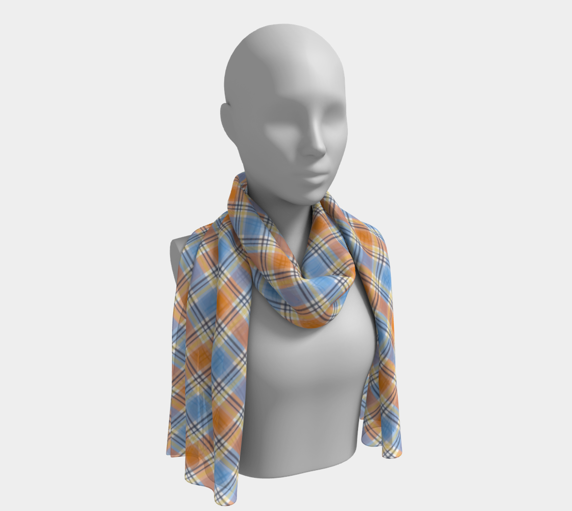 Aroace - V1 Plaid Long Scarf Long Scarf ninjaferretart