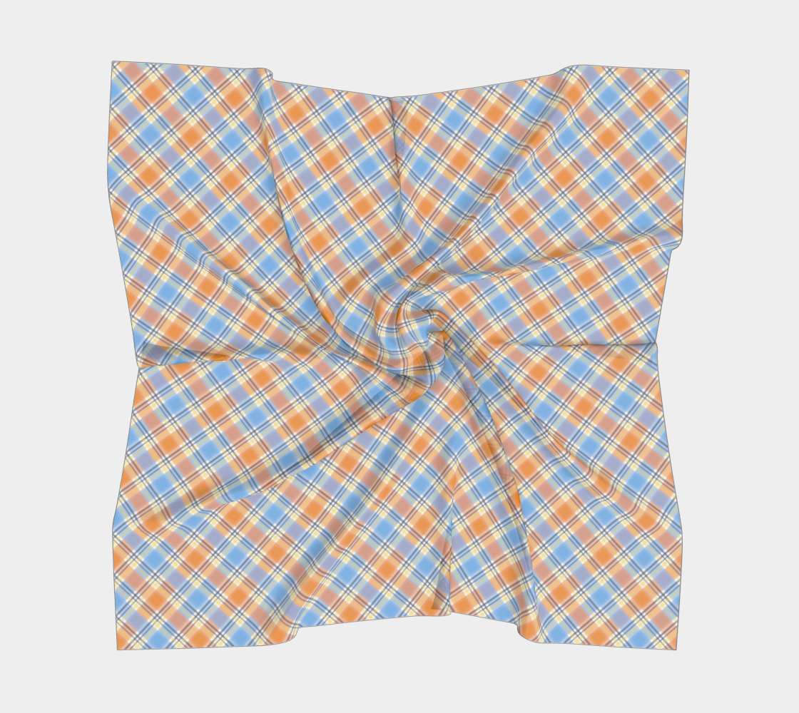 Aroace - V1 Plaid Square Scarf Square Scarf ninjaferretart