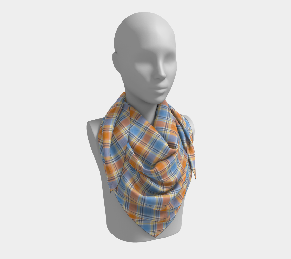 Aroace - V1 Plaid Square Scarf Square Scarf ninjaferretart