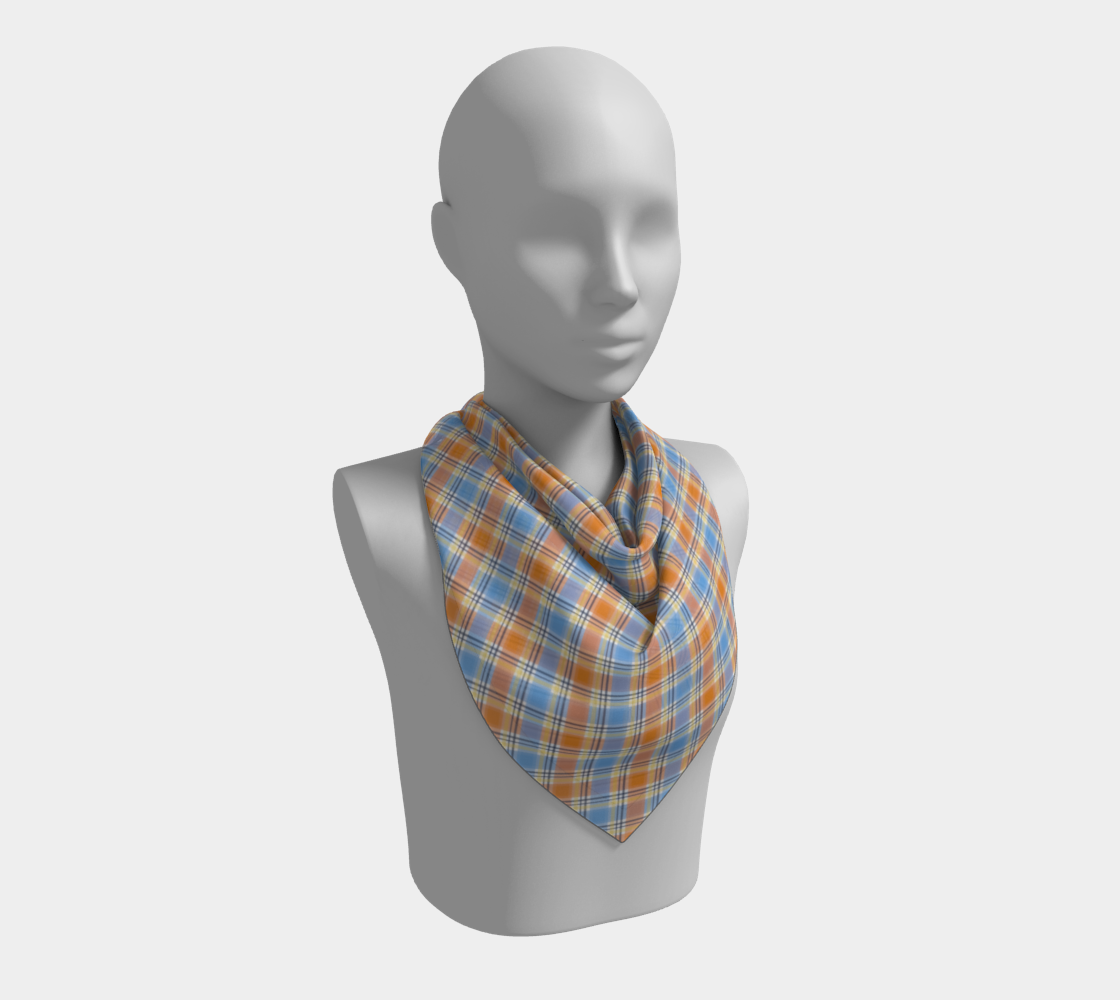 Aroace - V1 Plaid Square Scarf Square Scarf ninjaferretart