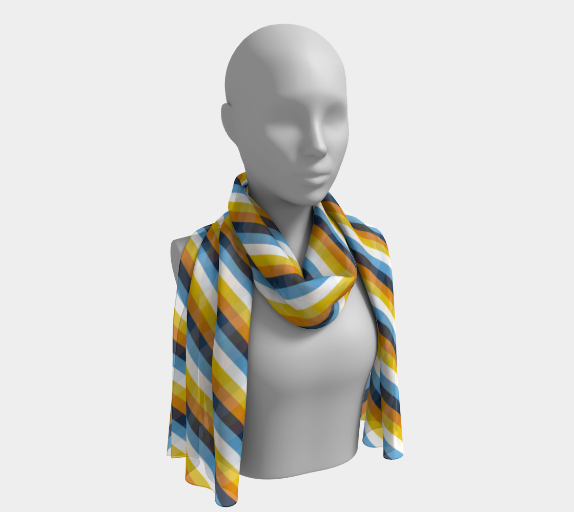 Aroace - V1 Striped Long Scarf Long Scarf ninjaferretart