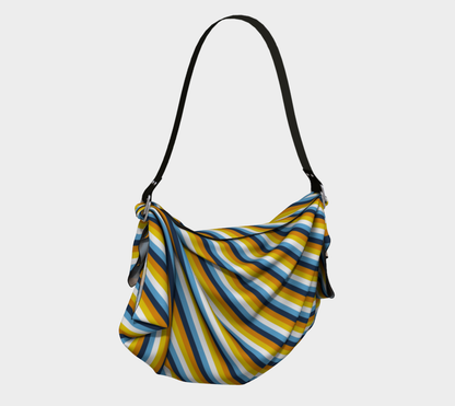 Aroace - V1 Striped Origami Tote Origami Tote ninjaferretart