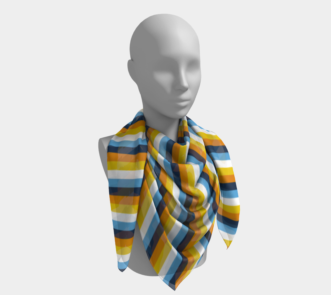 Aroace - V1 Striped  Square Scarf Square Scarf ninjaferretart