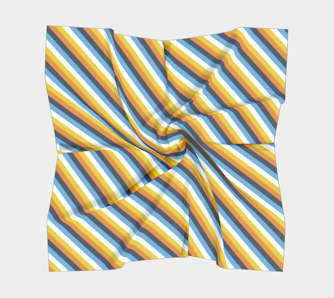 Aroace - V1 Striped  Square Scarf Square Scarf ninjaferretart