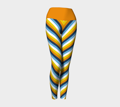 Aroace - V1 Striped Yoga Leggings Yoga Leggings ninjaferretart