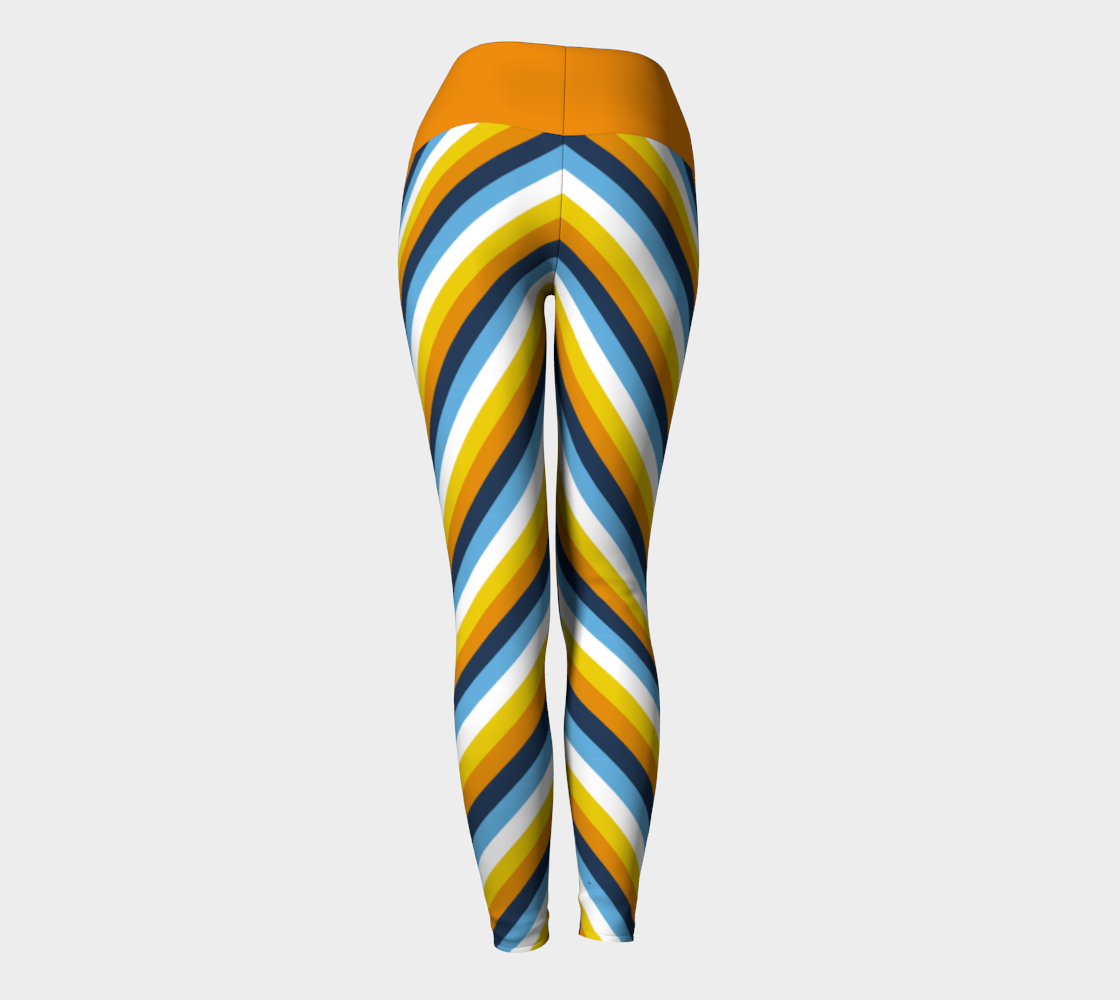 Aroace - V1 Striped Yoga Leggings Yoga Leggings ninjaferretart