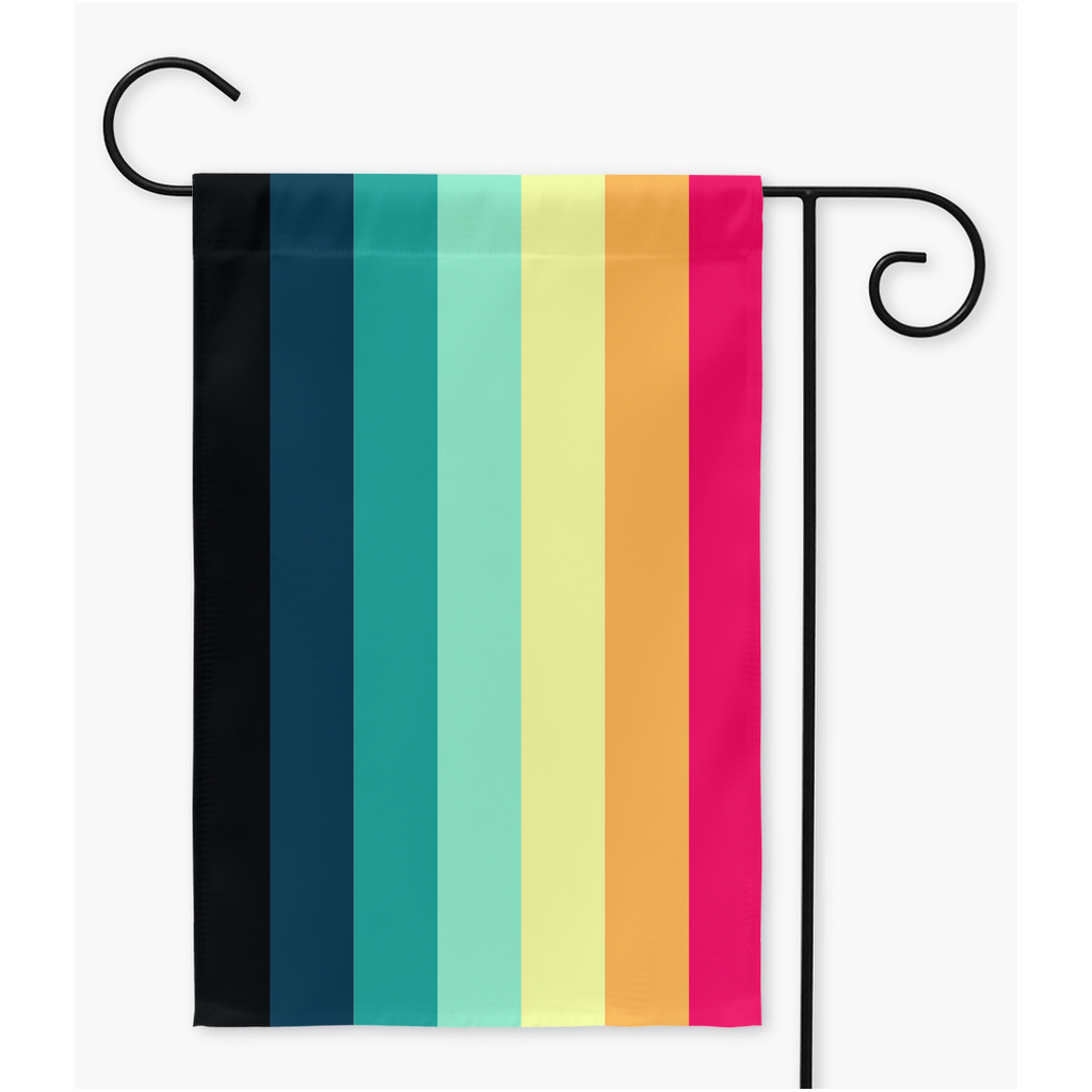 Aroace - V5 Yard and Garden Flag | Single Or Double-Sided | 2 Sizes | Aro Ace Spectrum Yard Flag ninjaferretart