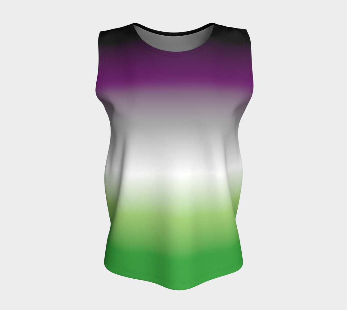 Aroace - V6 Gradient Loose Tank Loose Tank Top (Regular) ninjaferretart