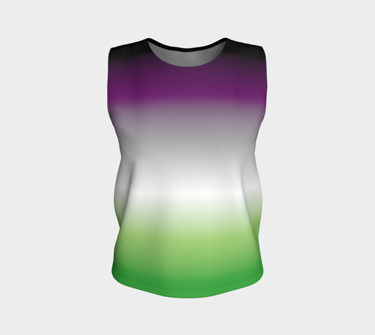 Aroace - V6 Gradient Loose Tank Loose Tank Top (Regular) ninjaferretart