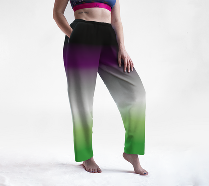 Aroace - V6 Gradient Lounge Pants Lounge Pants ninjaferretart