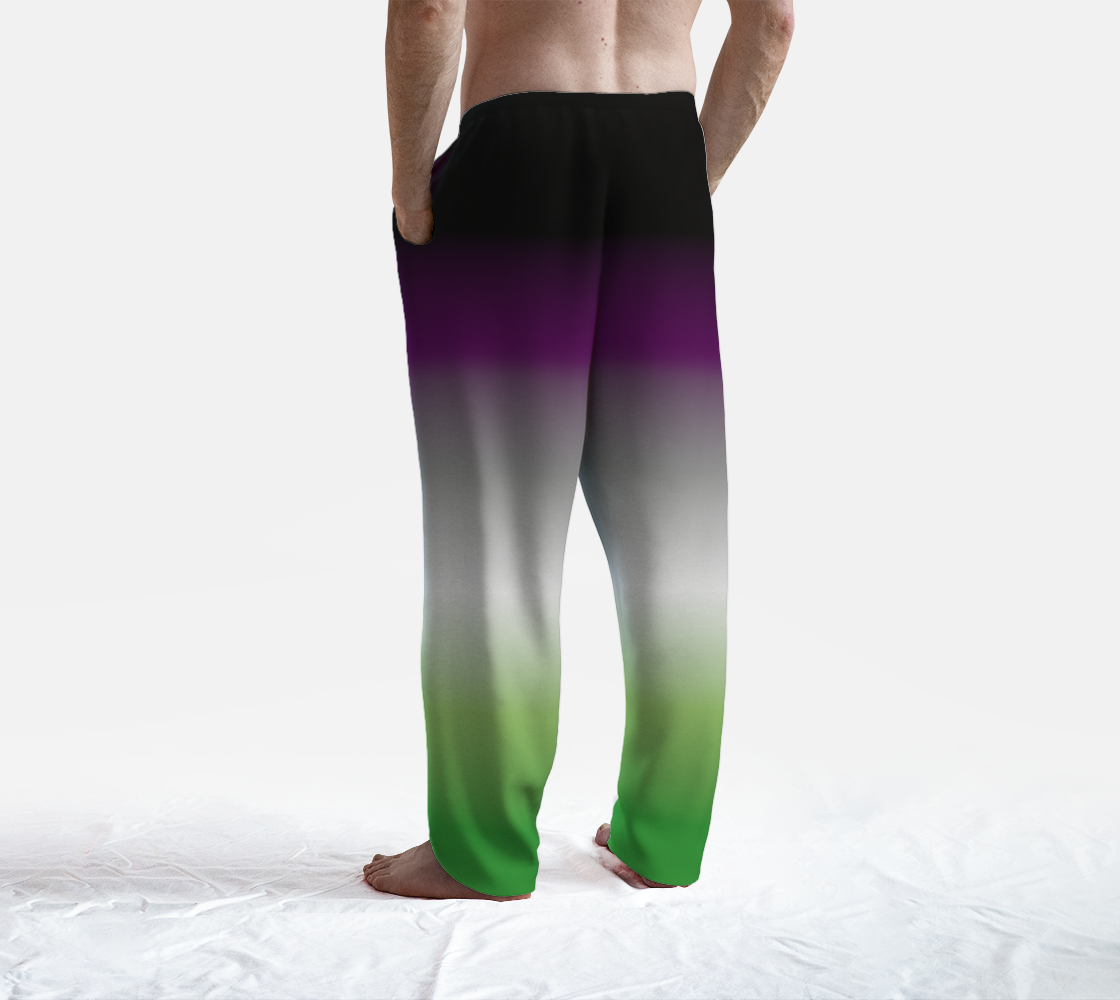 Aroace - V6 Gradient Lounge Pants Lounge Pants ninjaferretart