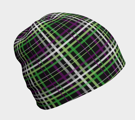 Aroace - V6 Plaid Beanie Beanie ninjaferretart