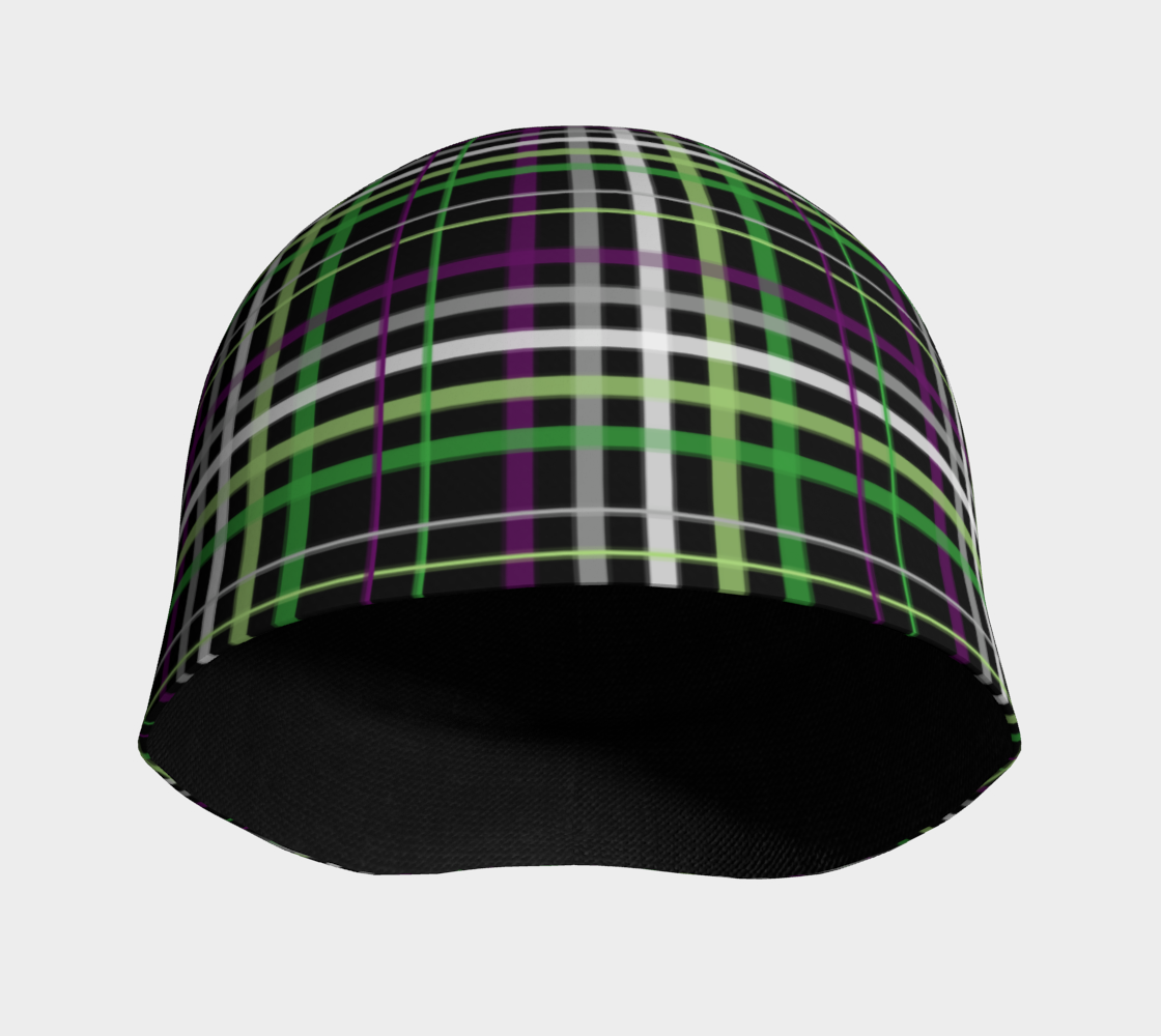 Aroace - V6 Plaid Beanie Beanie ninjaferretart