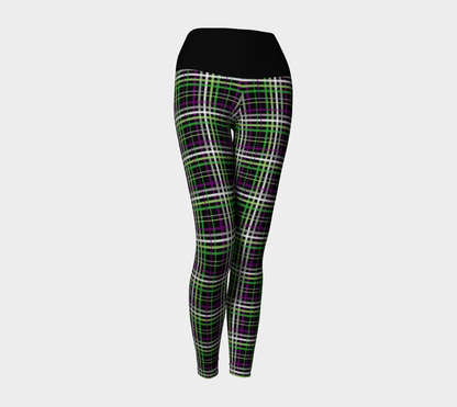 Aroace - V6 Plaid Yoga Leggings Yoga Leggings ninjaferretart