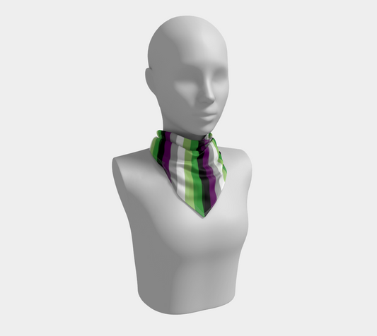 Aroace - V6 Striped  Square Scarf Square Scarf ninjaferretart