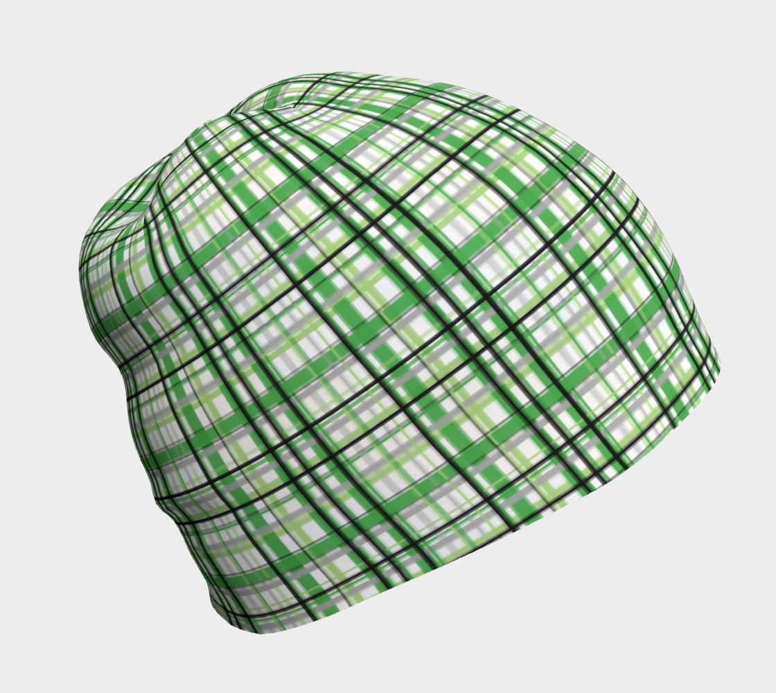 Aromantic Madras Plaid Beanie Beanie ninjaferretart