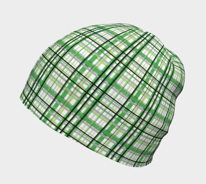 Aromantic Madras Plaid Beanie Beanie ninjaferretart