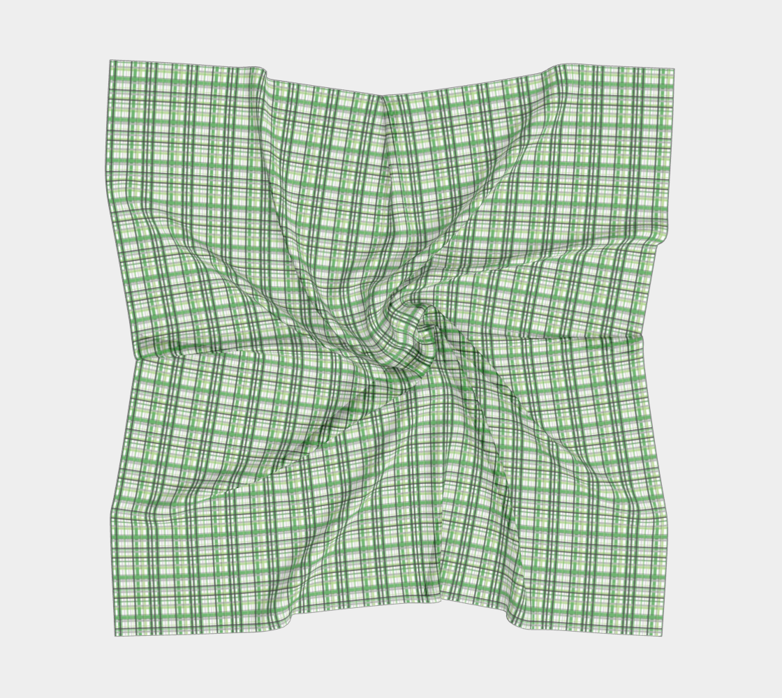 Aromantic Madras Plaid  Square Scarf Square Scarf ninjaferretart