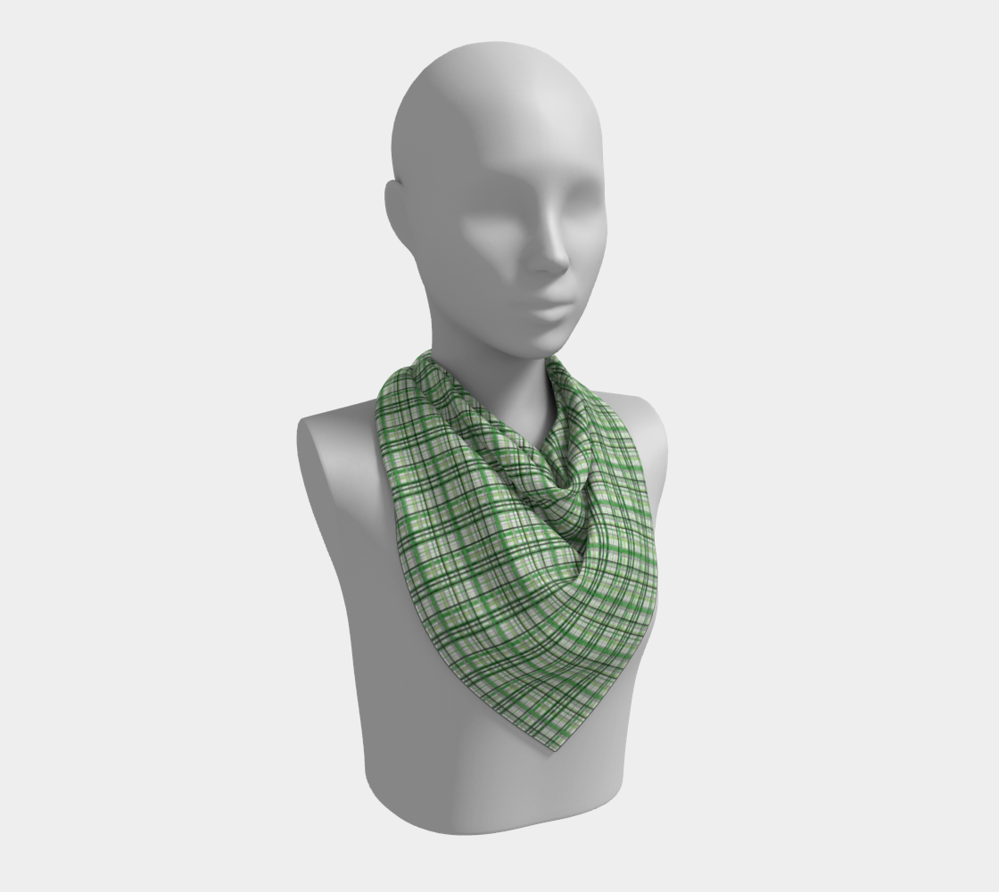 Aromantic Madras Plaid  Square Scarf Square Scarf ninjaferretart