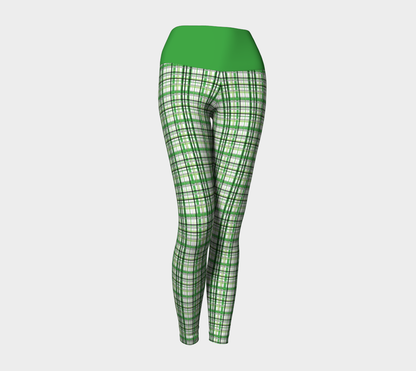 Aromantic Madras Plaid Yoga Leggings Yoga Leggings ninjaferretart